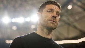 Soccer Football - Bundesliga - Schalke 04 v Bayer Leverkusen - Veltins-Arena, Gelsenkirchen, Germany - April 1, 2023 Bayer Leverkusen coach Xabi Alonso before the match REUTERS/Thilo Schmuelgen DFL REGULATIONS PROHIBIT ANY USE OF PHOTOGRAPHS AS IMAGE SEQUENCES AND/OR QUASI-VIDEO.