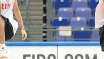 <b>NO SE SEPARAN. </b>Joji Takeuchi (izquierda) y su hermano gemelo Kosuke, en uno de los entrenamientos en Hiroshima.