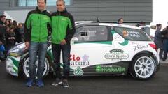 Los hermanos Vallejo en la presentaci&oacute;n del Citro&euml;n DS3 R5.