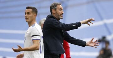 Vicente Moreno, el pasado sábado en el Bernabéu.