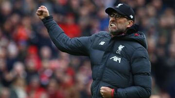 Klopp, en un partido del Liverpool.