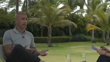 Luis Rubiales, con Ana Pastor en Rep¨²blica Dominicana.