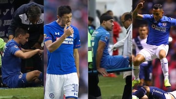 Cruz Azul suma cuatro lesionados en este Clausura 2019