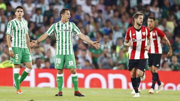 Guardado, ante el Athletic.