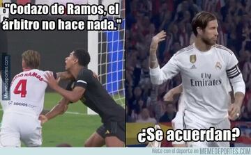 Ramos se convierte en el protagonista de los memes de la jornada