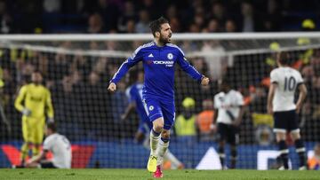 El centrocampista del Chelsea, Cesc Fábregas, durante un partido de Premier League.