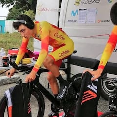 Ayuso y Arrieta, Top-10 en la crono junior de los Europeos
