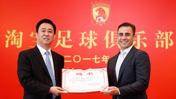 Cannavaro, elegido mejor entrenador de la Superliga china