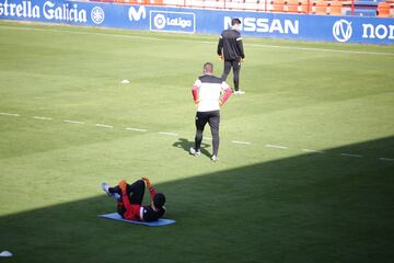 El Lugó volvió entrenando en el Anxo Carro

