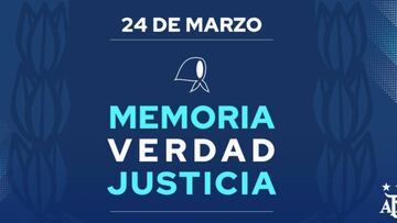 El recuerdo de los clubes argentinos en el Día de la Memoria