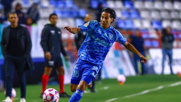 Diego Lainez of Tigres during the 14th round match between Pachuca vs Tigres UANL as part of the Liga BBVA MX, Torneo Apertura 2025 at Hidalgo Stadium, on October 22, 2025 in Pachuca, Hidalgo, Mexico.