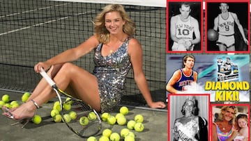 Coco Vandeweghe, Mel Hutchins, Ernie Vandeweghe, Kiki Vandeweghe, Colleen Kay Hutchins y Tauna Kay Hutchins con Coco.