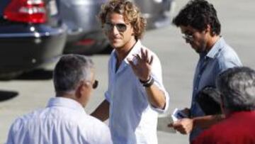 Forlán se acercó al Cerro del Espino para despedirse