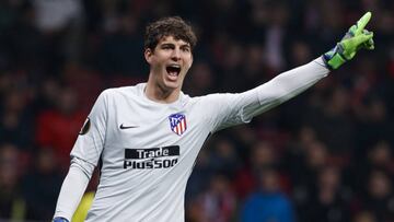 Werner con el Atlético.
