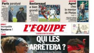 L’Equipe y París: "¿Quién parará a Nadal y Serena Williams?"