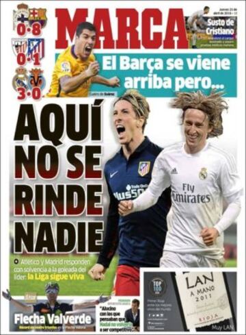 Portadas de la prensa mundial