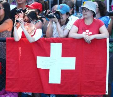 Federer también tiene aficionados asiáticos.