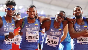 Colombia clasifica la final de los 4x400 metros planos