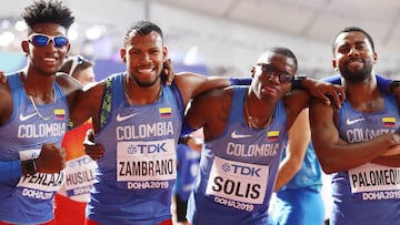 Colombia clasifica la final de los 4x400 metros planos