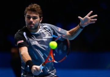 Stanislas Wawrinka venció a Marin Cilic en parciales de 6-3, 4-6, 6-3. El encuentro cerró el Grupo A del Masters de Londres. 