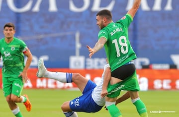 Dos faltas le costaron la expulsión a Manu Hernando.