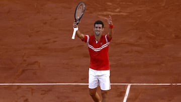 Djokovic beat Stefanos Tsitsipas in five sets: 6-7, 2-6, 6-3, 6-2, 6-4 to win his second Roland Garros title and take his total Grand Slam wins to 19.