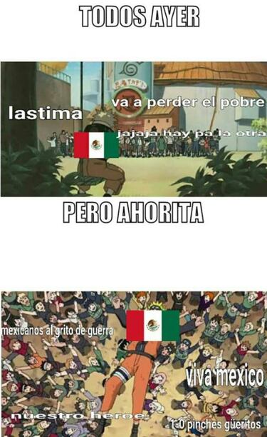 A esto recurrió la afición para triunfo ante Alemania