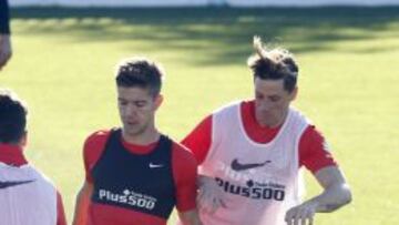 Torres y Vietto en un entrenamiento.