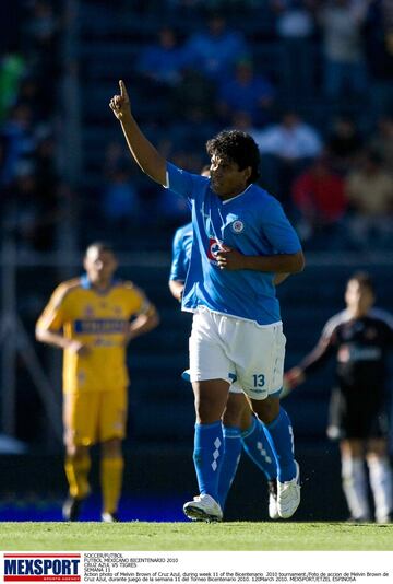 Melvin Brown también fue parte del Cruz Azul al igual que el conejo en el 2001.