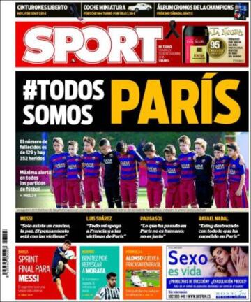 Portadas de la prensa mundial