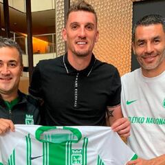 Franco Armani visita a Nacional antes del duelo ante Huracán
