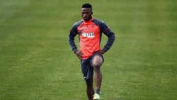 Lass en el entrenamiento del Granada