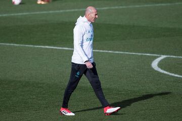 El ojo de Cristiano protagonista en el entrenamiento del Madrid