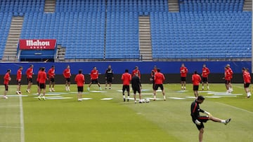 Entrenamiento del Atlético de Madrid