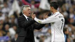 Ancelotti defiende a Cristiano: "Su apetito es inagotable..."