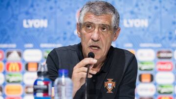 Fernando Santos, en rueda de prensa.