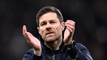 Xabi Alonso durante el partido de Bundesliga contra el Eintracht.