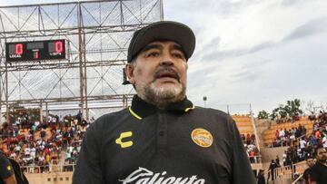 Maradona pierde su primer partido con Dorados ante Alebrijes