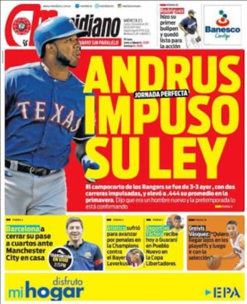 Portadas de la prensa deportiva