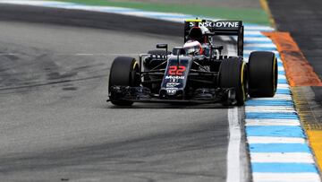 Jenson Button con el McLaren en Alemania.