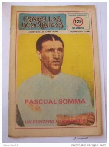Pascual Somma es uno de los tres jugadores uruguayos que consiguió cuatro títulos. 