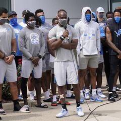 Lions cancelan entrenamiento como protesta tras ataque contra Jacob Blake