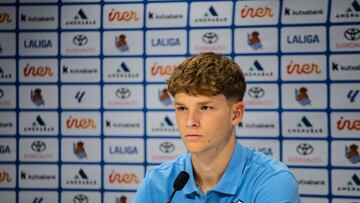 Tommy Carbonell, jugador de la Real Sociedad B.