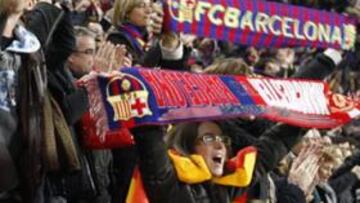 El Barça da consejos para el frío a los aficionados