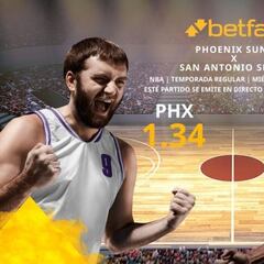 Phoenix Suns vs. San Antonio Spurs: horario, TV, estadísticas, clasificación y pronósticos