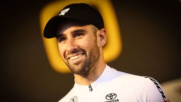 Felipe Orts, en el podio del Superprestige Overijse.