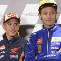 Inédito: Márquez, Lorenzo y Rossi, empatados a 63 poles