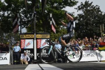 Tony Martin entrando en meta. 