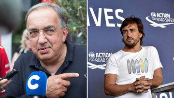 Marchionne y Fernando Alonso. 