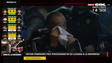 Fue tal locura el recibimiento que Victor Fernández acabó llorando: pelos de punta